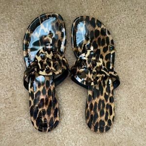 Leopard Tory Burch Miller Sandals